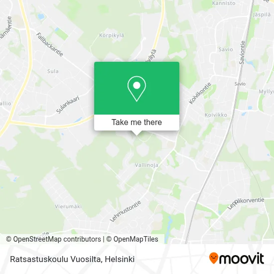 Ratsastuskoulu Vuosilta map