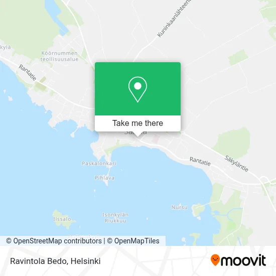 Ravintola Bedo map
