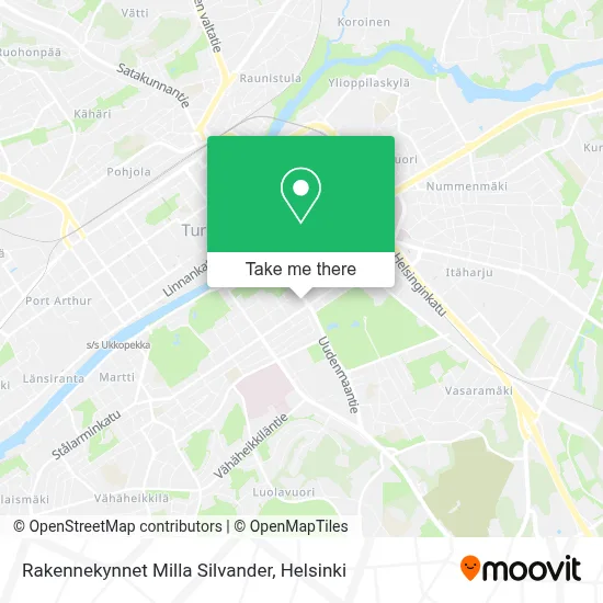 Rakennekynnet Milla Silvander map
