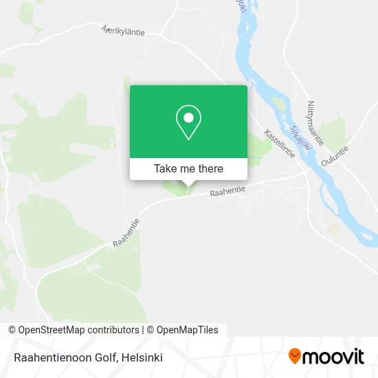 Raahentienoon Golf map