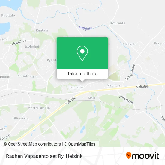 Raahen Vapaaehtoiset Ry map