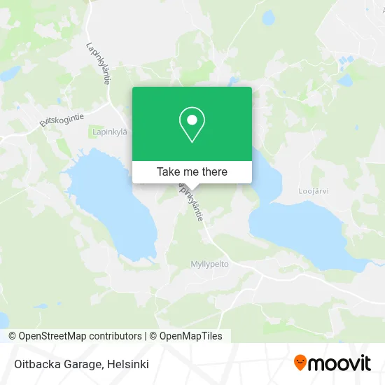 Oitbacka Garage map