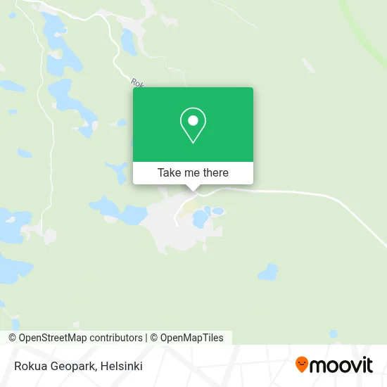 Rokua Geopark map