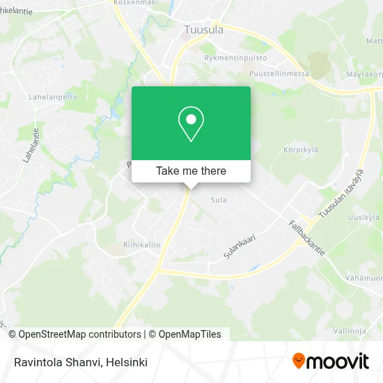 Ravintola Shanvi map