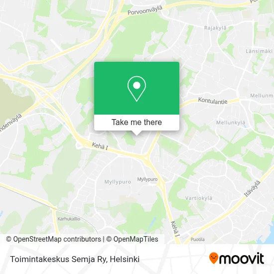 Toimintakeskus Semja Ry map