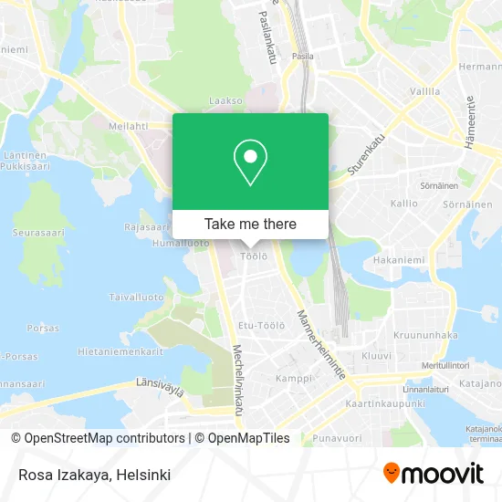 Rosa Izakaya map