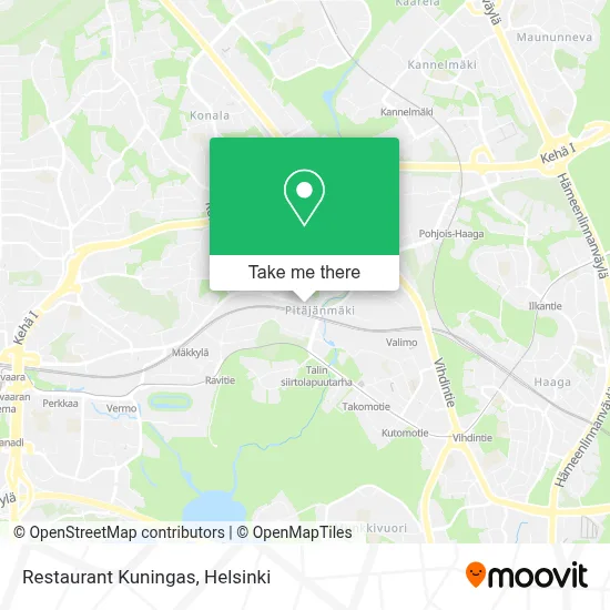Restaurant Kuningas map
