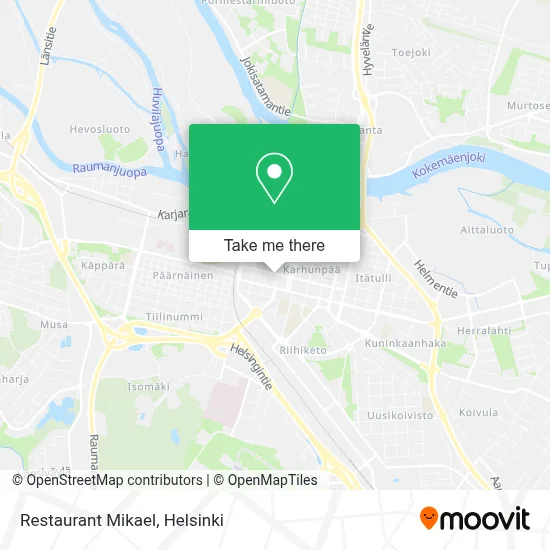 Restaurant Mikael map