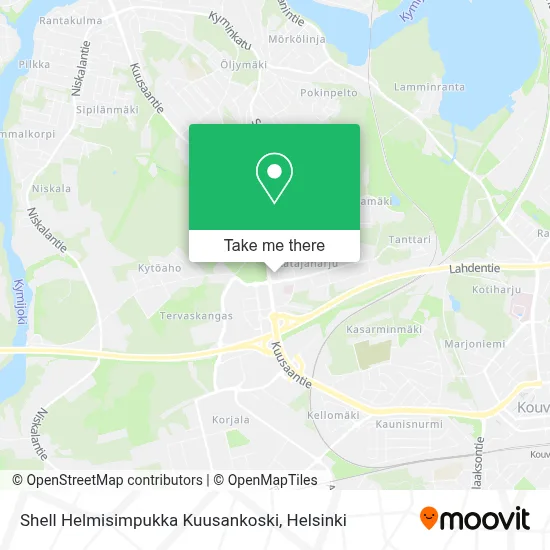 Shell Helmisimpukka Kuusankoski map