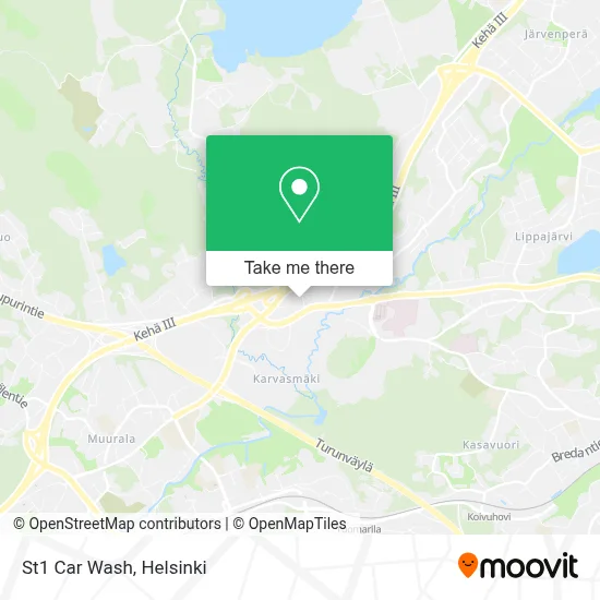 St1 Car Wash map