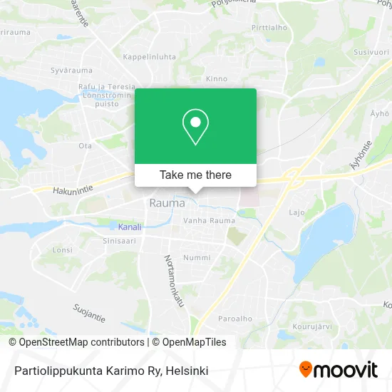 Partiolippukunta Karimo Ry map