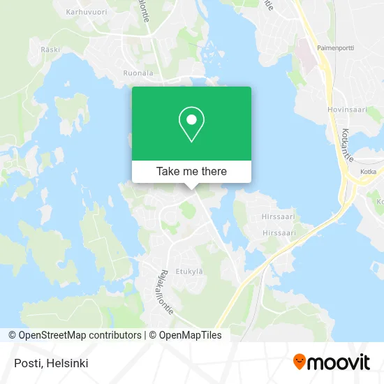 Posti map