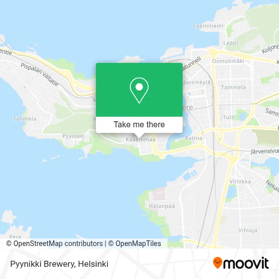 Pyynikki Brewery map