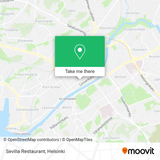 Sevilla Restaurant map