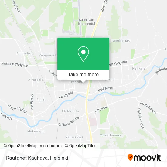 Rautanet Kauhava map