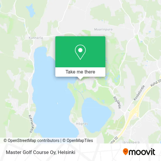 Master Golf Course Oy map