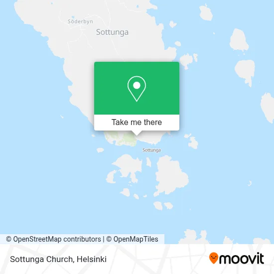 Sottunga Church map