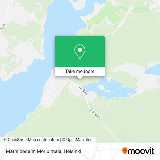 Mathildedalin Meriuimala map