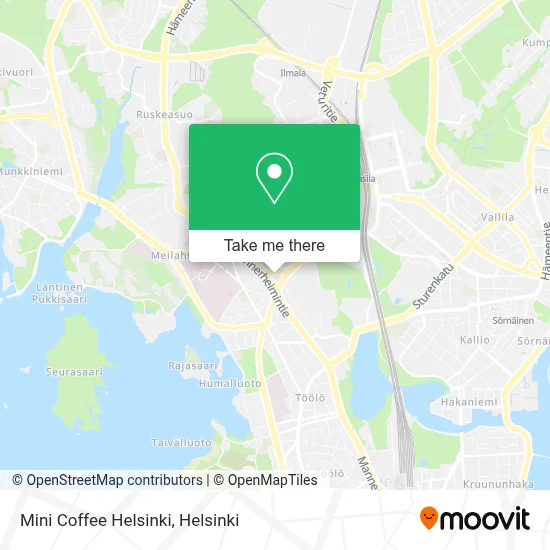 Mini Coffee Helsinki map