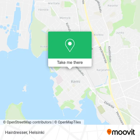 Hairdresser map