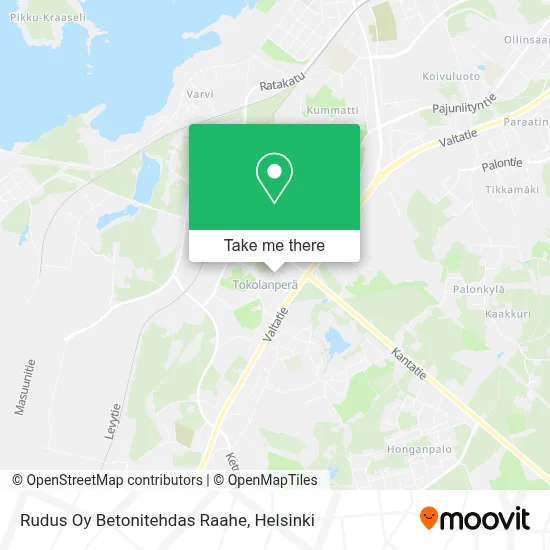 Rudus Oy Betonitehdas Raahe map