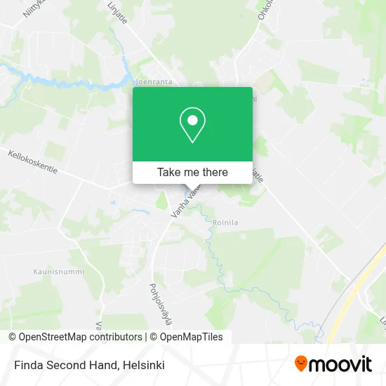 Finda Second Hand map