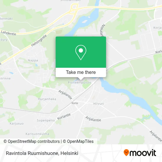 Ravintola Ruumishuone map