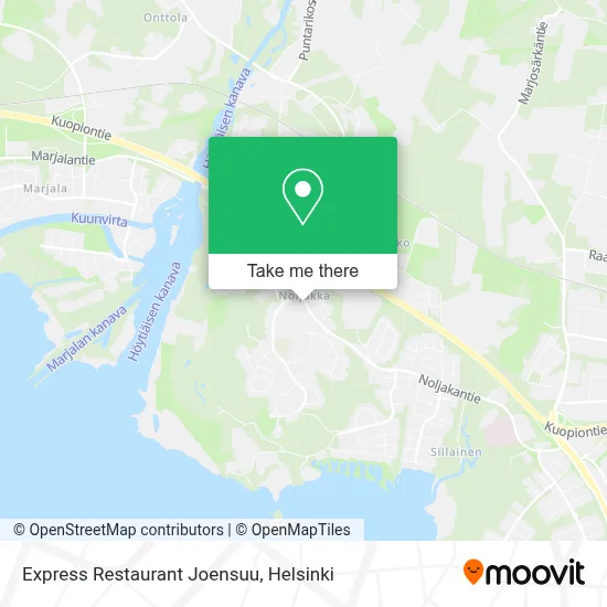 Express Restaurant Joensuu map