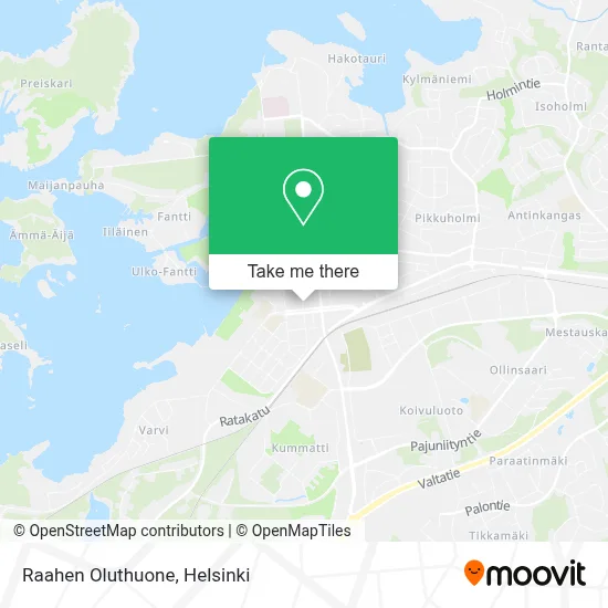 Raahen Oluthuone map