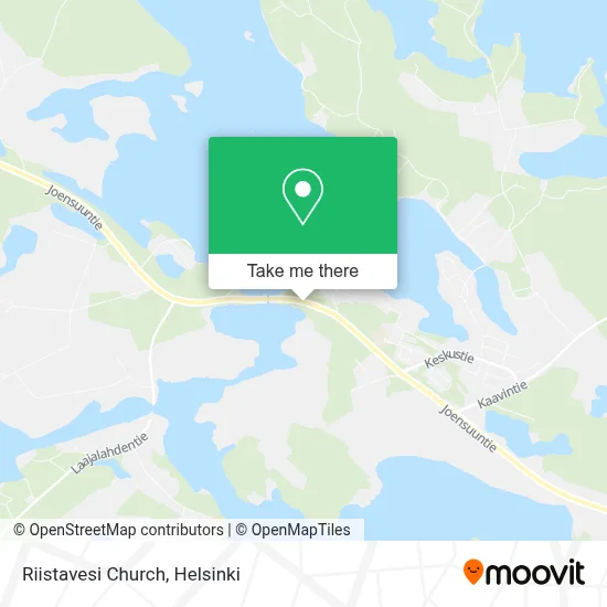 Riistavesi Church map