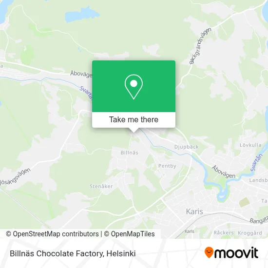 Billnäs Chocolate Factory map