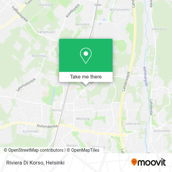 Riviera Di Korso map