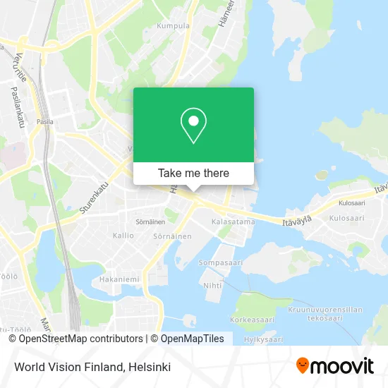 World Vision Finland map