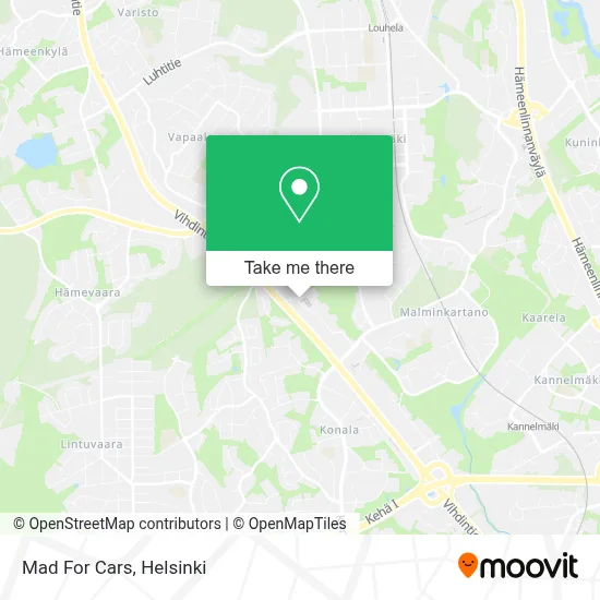 Mad For Cars map