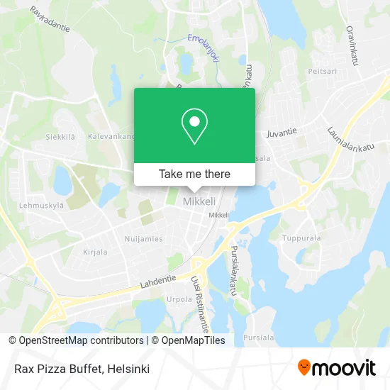Rax Pizza Buffet map
