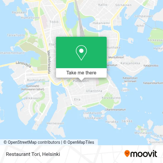 Restaurant Tori map