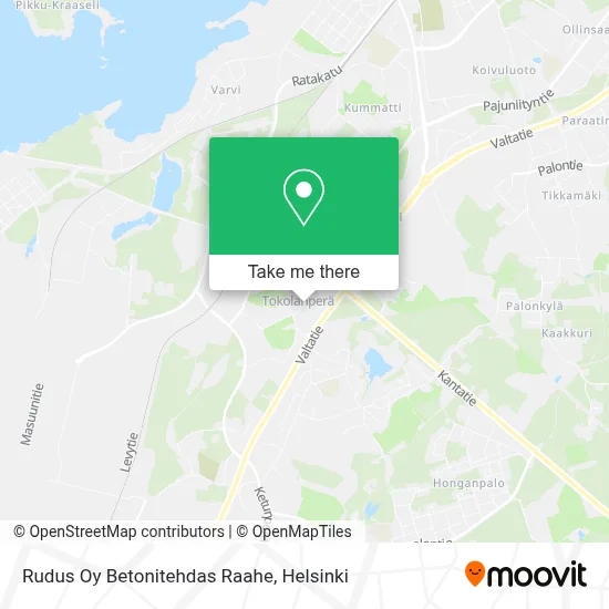 Rudus Oy Betonitehdas Raahe map