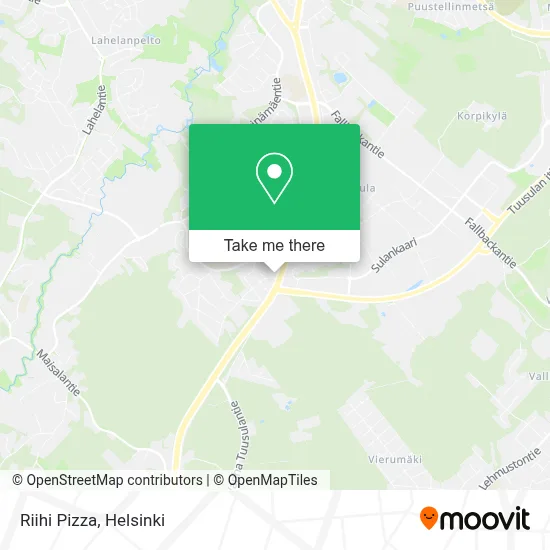 Riihi Pizza map