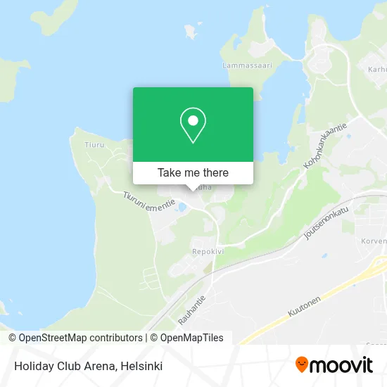 Holiday Club Arena map