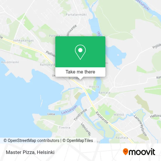 Master Pizza map