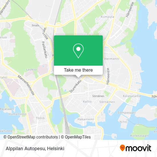 Alppilan Autopesu map