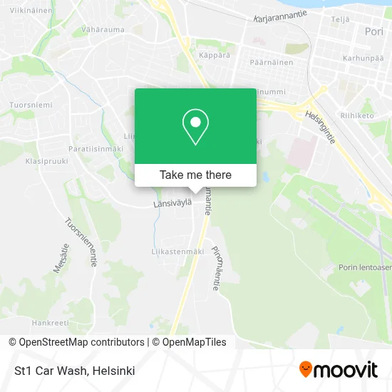 St1 Car Wash map
