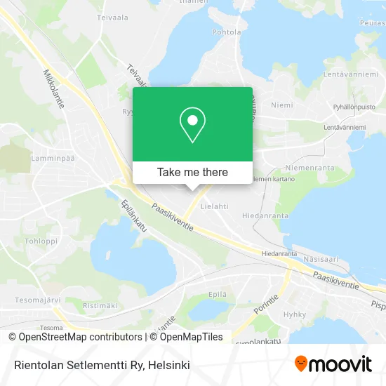 Rientolan Setlementti Ry map