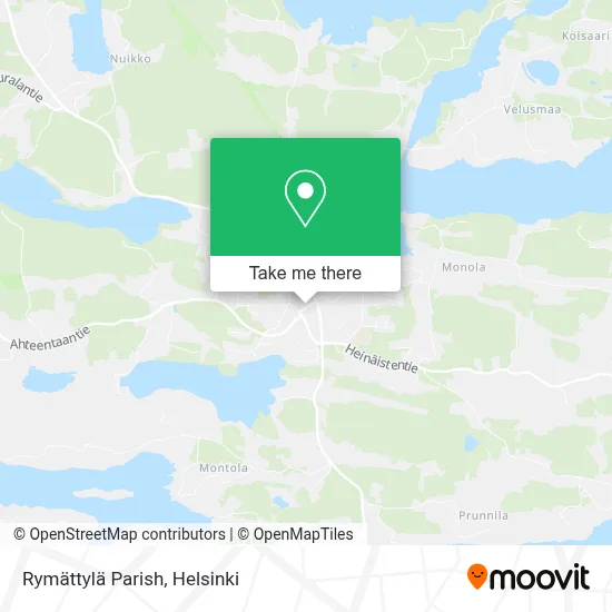 Rymättylä Parish map