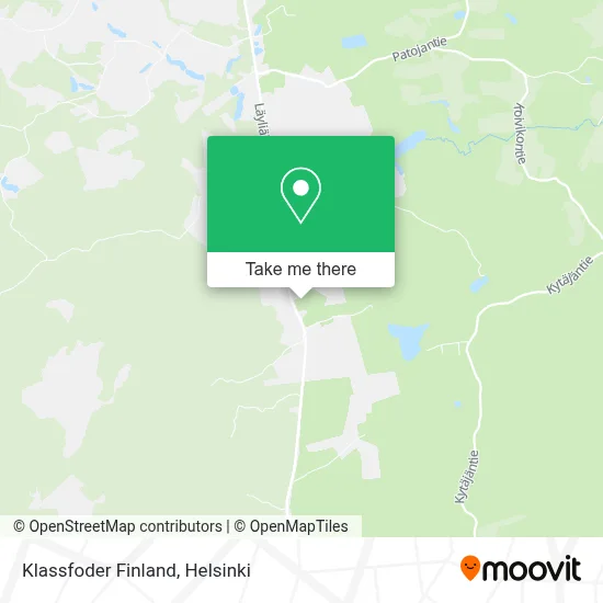 Klassfoder Finland map