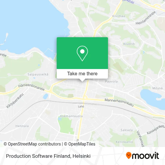 Production Software Finland map