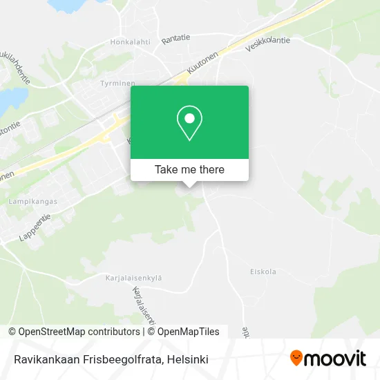 Ravikankaan Frisbeegolfrata map