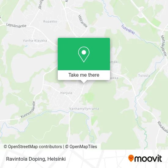 Ravintola Doping map