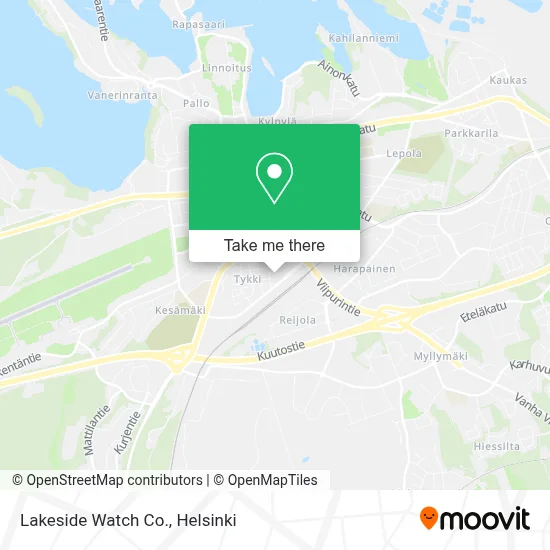 Lakeside Watch Co. map