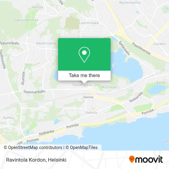 Ravintola Kordon map